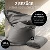 Lumaland Sitzsack Classic XXL All-in-One Set | Riesen Sitzsack XXL mit Cord & Outdoor Bezug für drinnen & draußen | Sofa Sessel mit im Innensack sicher verpackter EPS-Füllung – Hüllen Easy wechselbar Bild 4