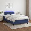 vidaXL Boxspringbett mit Matratze & LED Blau 120x190 cm Stoff 3270073 Bild 5