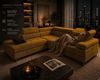 Goldstoff Ecksofa mit Schlaffunktion, Cord Couch für Wohnzimmer - Cord Ecksofa, Cord Sofa VOYAGE 2 Teile, Großer Bettkasten Bild 4