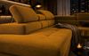 Goldstoff Ecksofa mit Schlaffunktion, Cord Couch für Wohnzimmer - Cord Ecksofa, Cord Sofa VOYAGE 2 Teile, Großer Bettkasten Bild 3