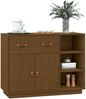 vidaXL Sideboard Honigbraun 98,5x40x75 cm Massivholz Kiefer 820140 Bild 4