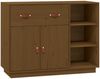 vidaXL Sideboard Honigbraun 98,5x40x75 cm Massivholz Kiefer 820140 Bild 2
