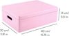 Creative Deco Aufbewahrungsbox Große mit Deckel 40x30x14 cm (1cm) Bild 2