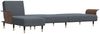 vidaXL Schlafsofa in L-Form Dunkelgrau 279x140x70 cm Samt 3157216 Bild 5