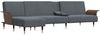 vidaXL Schlafsofa in L-Form Dunkelgrau 279x140x70 cm Samt 3157216 Bild 4