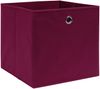 vidaXL Aufbewahrungsboxen 10 Stk. Dunkelrot 32x32x32 cm Stoff 288343 Bild 2