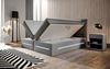 Boxspringbett Sevilla mit LED und Stauraum 160x200 Grau H2 (bis 70kg) Bild 4