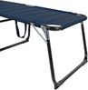 Aluminium Gartenliege Sonnenliege Dunkelblau Dach Kissen L200xB70cm Bild 4