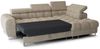 Ecksofa Schlafsofa BASTIEN in Stoff Gemma Türkis Ottomane Rechts Bild 2