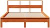 vidaXL Massivholzbett mit Regal ohne Matratze Wachsbraun 120x200 cm 855716 Bild 4