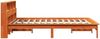 vidaXL Massivholzbett mit Regal ohne Matratze Wachsbraun 120x200 cm 855716 Bild 5