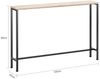 SoBuy FSB19-XL-Z Konsolentisch Flur, Metall, Pulverbeschichtung, Helle Eiche, 120 x 80 x 20 cm Bild 3