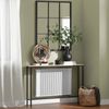 SoBuy FSB19-XL-Z Konsolentisch Flur, Metall, Pulverbeschichtung, Helle Eiche, 120 x 80 x 20 cm Bild 2