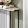 SoBuy FSB19-XL-Z Konsolentisch Flur, Metall, Pulverbeschichtung, Helle Eiche, 120 x 80 x 20 cm Bild 5