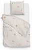 Zo! Home Mako-Satin Bettwäsche 135x200 Maribosa beige Schmetterlinge Libellen Bild 4