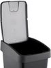 keeeper Premium Abfallbehälter mit Flip-Deckel, Soft Touch, 45 l, 40 x 30 x 61,5 cm, Magne, Grau (Graphit) Bild 3