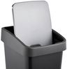 keeeper Premium Abfallbehälter mit Flip-Deckel, Soft Touch, 45 l, 40 x 30 x 61,5 cm, Magne, Grau (Graphit) Bild 4
