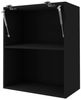 Mikrowellenumbauschrank AVELLINO 60x72cm grifflos Acryl Fronten Farbe: schwarz Acryl matt / schwarz (AV-W2MK/60) Bild 3