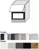Mikrowellenumbauschrank AVELLINO 60x72cm grifflos Acryl Fronten Farbe: schwarz Acryl matt / schwarz (AV-W2MK/60) Bild 2