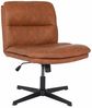 HOME DELUXE Retro-Drehstuhl höhenverstellbar LUYA - Braun/Cognac Bild 3