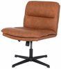HOME DELUXE Retro-Drehstuhl höhenverstellbar LUYA - Braun/Cognac Bild 5