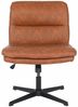 HOME DELUXE Retro-Drehstuhl höhenverstellbar LUYA - Braun/Cognac Bild 4