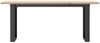 vidaXL Couchtisch O-Gestell 110x40x45 cm Massivholz Kiefer & Stahl 3282667 Bild 4