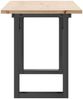 vidaXL Couchtisch O-Gestell 110x40x45 cm Massivholz Kiefer & Stahl 3282667 Bild 5