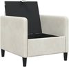 vidaXL Sofa mit Stauraum Creme 72 x 78 x 87 cm Polyester 42036885 Bild 4