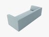Micadoni Sofa Ruby 3-Sitzer Kord Scala Hellblau Bild 3