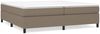 Boxspringbett Taupe 200x200 cm Stoff [3120890] Bild 2
