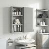 vidaXL Badezimmer-Wandschrank mit Regal Betongrau 30 x 10 x 60,5 cm 889322 Bild 4