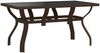 vidaXL Gartentisch Braun und Schwarz 140x70x70 cm Stahl und Glas 318772 Bild 2