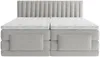 Vente-unique - DONISI Bett SamtStoff Grau - B 168 cm x H 118 cm x L 215 cm Bild 5