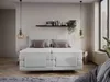 Vente-unique - DONISI Bett SamtStoff Grau - B 168 cm x H 118 cm x L 215 cm Bild 3