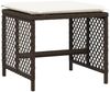vidaXL 11-tlg. Garten-Essgruppe mit Kissen Braun Poly Rattan 3210789 Bild 5