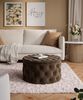 Lookway Hocker CHESTERFIELD runder gesteppter mit Staufach (1x Hocker), Durchmesser: ø70 cm Bild 3