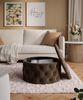 Lookway Hocker CHESTERFIELD runder gesteppter mit Staufach (1x Hocker), Durchmesser: ø70 cm Bild 4