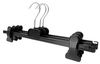 RSR Hangers Kleiderbügel RK 24 Hosenklemmbügel Hosenbügel Kunststoff Schwarz, (10-tlg) Bild 4