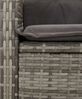 vidaXL 5-tlg. Garten-Essgruppe mit Kissen Grau Poly Rattan 3213226 Bild 5
