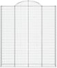 vidaXL Gabione mit Hochbogen 200x30x220/240 cm Verzinktes Eisen 153491 Bild 3