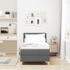 vidaXL Boxspringbett mit Kissen Dunkelgrau 80 x 200 cm Stoff 3338952 Bild 3