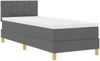 vidaXL Boxspringbett mit Kissen Dunkelgrau 80 x 200 cm Stoff 3338952 Bild 4