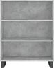 vidaXL Regalschrank Betongrau 69,5x32,5x90 cm Holzwerkstoff 828392 Bild 4