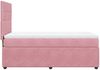 vidaXL Boxspringbett mit Matratze Rosa 80x200 cm Samt 3292195 Bild 5