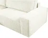 Vente-unique - AMELIA Sofa SamtStoff Weiß - B 167 cm x H 85 cm x L 267 cm Bild 5