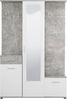 INOSIGN Kompaktgarderobe Martin Flurgarderobe, Dielenschrank, Flurmöbel, Breite 134 cm Schuhschrank, mit Spiegel, in modernen Farben, mit 10 Haken Bild 4