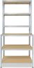 shelfplaza HOME 190x90x60 cm Werkbank Regal in grau-verzinkt mit 6 Böden und 145 kg Traglast pro Boden Bild 5