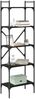 vidaXL Bücherregal Schwarz Eichen-Optik 56 x 32 x 174 cm Holzwerkstoff 882148 Bild 3