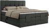 Elektrisches Bett, Boxspringbett mit Multipocket-Matratzen und Elektrisch verstellbare - VITTORIA - 140 x 200 cm - Dunkelgrau Stoff - H3 Bild 5
